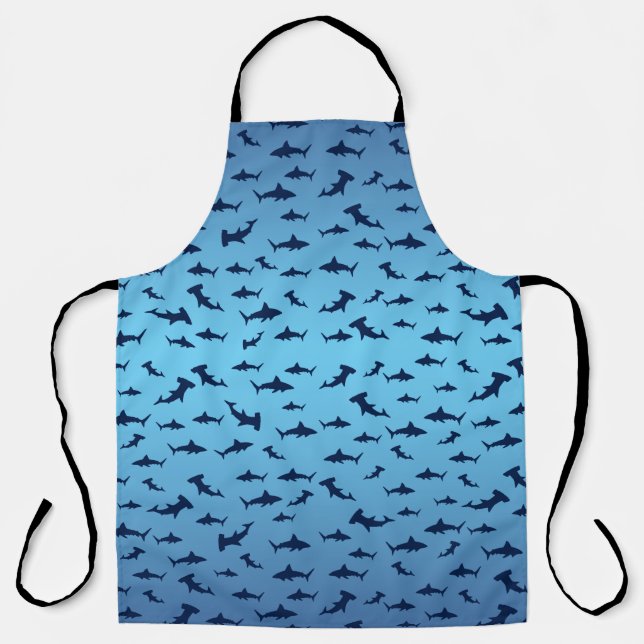 Sharks and More Sharks Apron (Front)