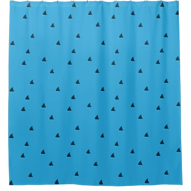Sharks attention! shower curtain (Front)