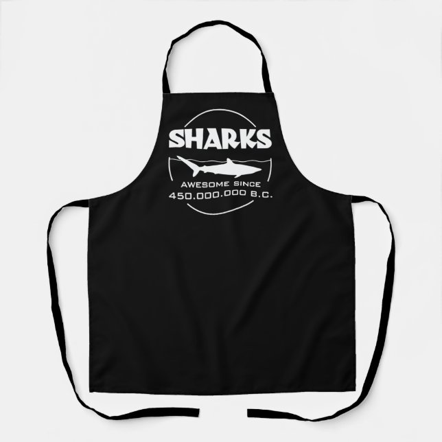 Sharks Awesome Since 450.000.000 B.C. Apron (Front)