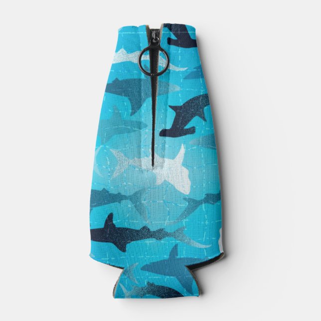 sharks! bottle cooler (Back)