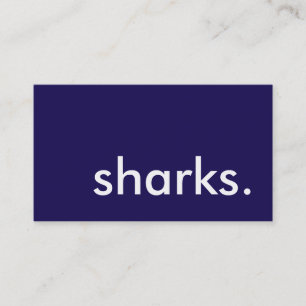 sharks. business card