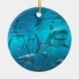 Sharks Ceramic Tree Decoration