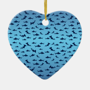 Sharks Ceramic Tree Decoration