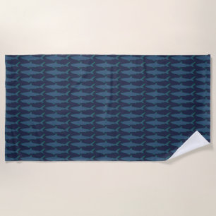 sharks cool beach towel