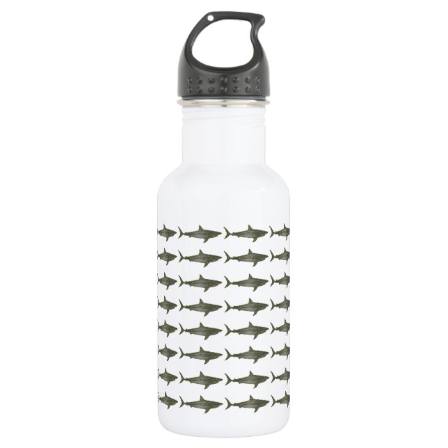 Sharks cool pattern 532 ml water bottle (Front)