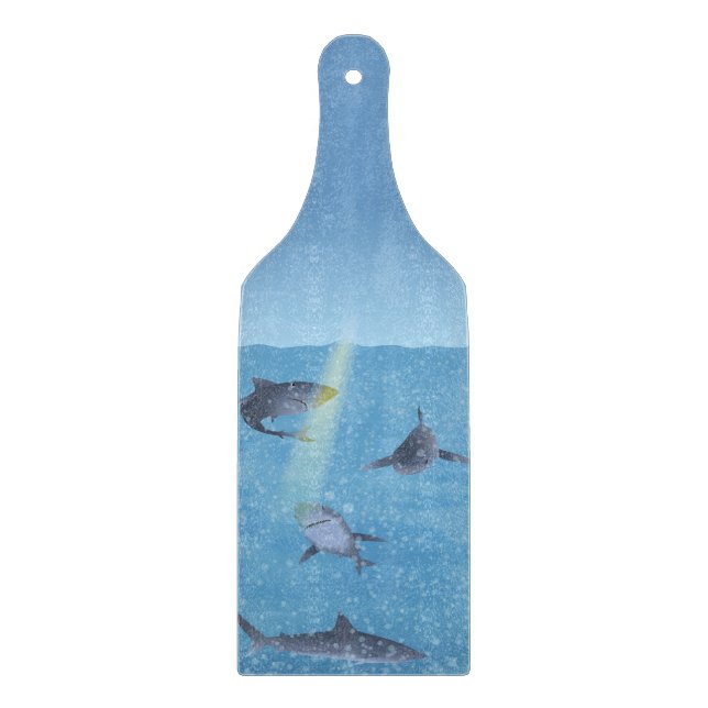 Sharks Cutting Board (Front)