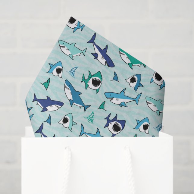 Sharks Decoupage Tissue Paper (Gift Bag)