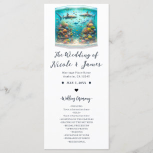 Sharks & Fish Aquatic Watercolor Aquarium Program Programme