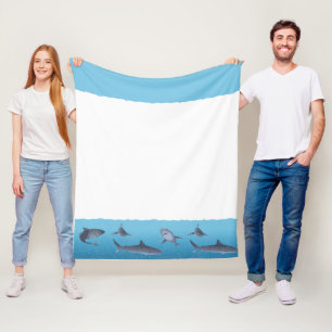 Sharks Fleece Blanket