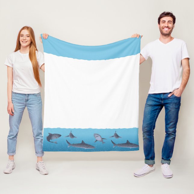 Sharks Fleece Blanket (In Situ)