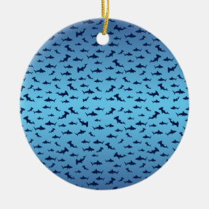 Sharks Hammerhead Ceramic Tree Decoration