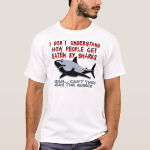 Sharks - Hear The Music Funny T-Shirt