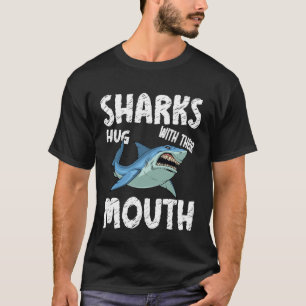 Sharks hug with their mouth great White Shark T-Shirt