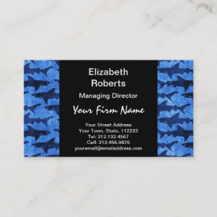 Sharks in the Deep Blue Sea Business Card