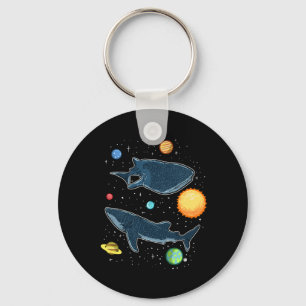 Sharks In The Galaxy Funny Whale Shark Lover Key Ring