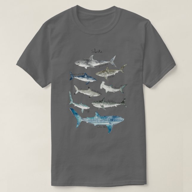 Sharks Landscape Format T-Shirt (Design Front)