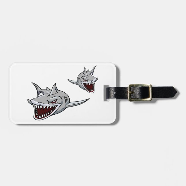 Sharks Luggage Tag (Front Horizontal)