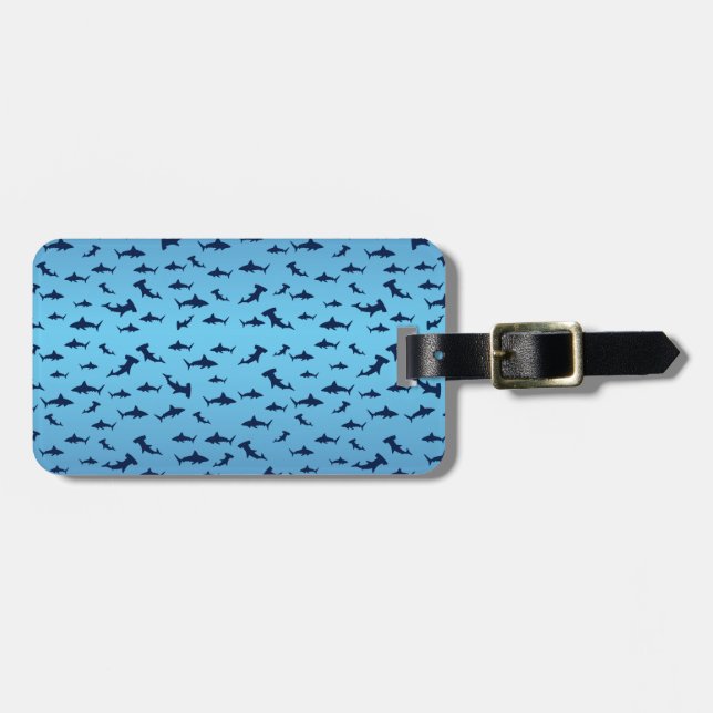 Sharks Luggage Tag (Front Horizontal)