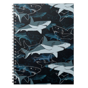 Sharks, marine,sea, fish, predator, animal, jaws,  notebook