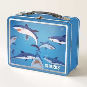 Sharks Metal Lunch Box