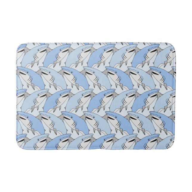 Sharks Pattern bath mats (Front)