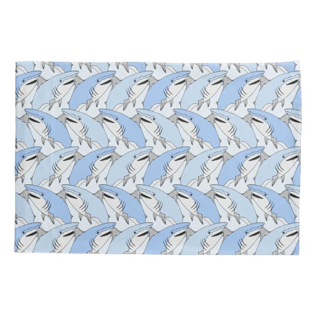 Sharks Pattern pillowcases (Back)