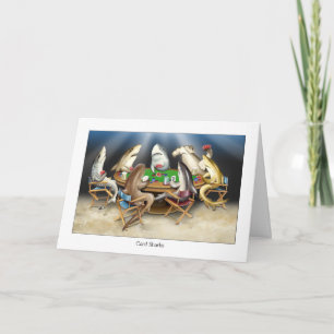 Sharks Playing Cards Card Sharks Birthday Card