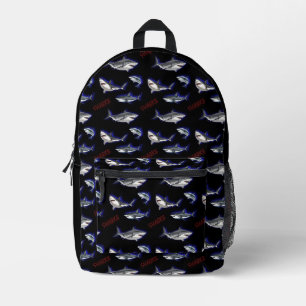 Sharks Printed Backpack