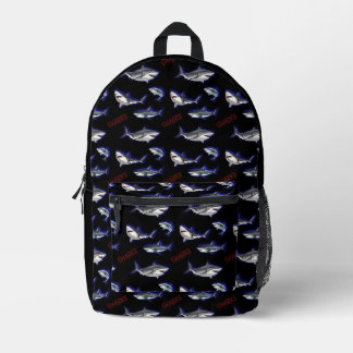 Sharks Printed Backpack