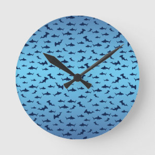 Sharks Round Clock