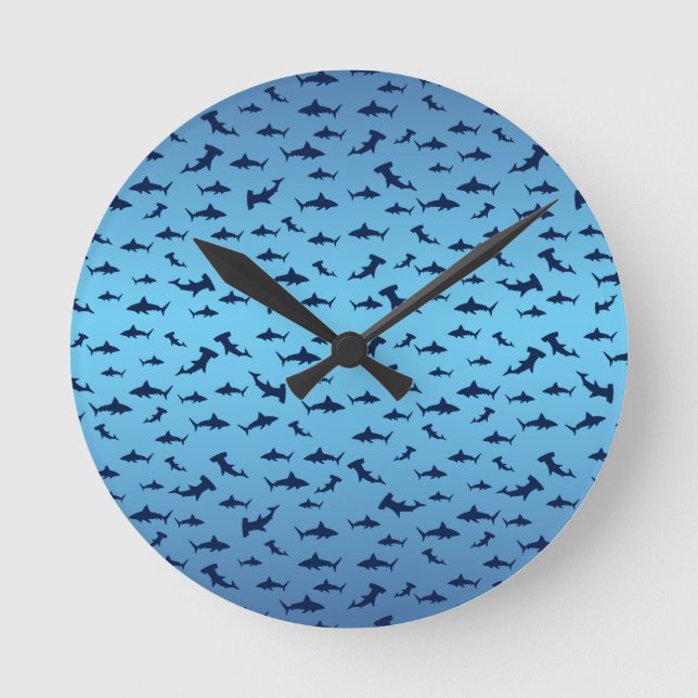 Sharks Round Clock (Front)
