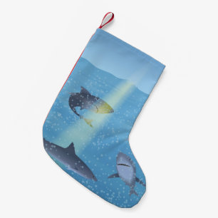 Sharks Small Christmas Stocking