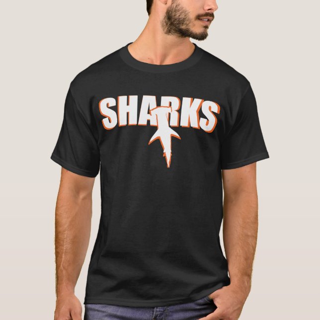 Sharks! T-Shirt (Front)