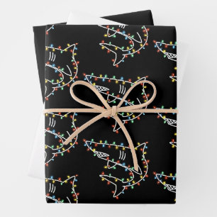 Sharks Tree Christmas Xmas Pet Animal Shark Lover  Wrapping Paper Sheet