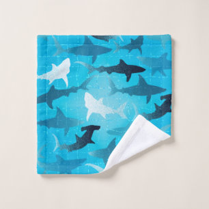 sharks! - wash cloth