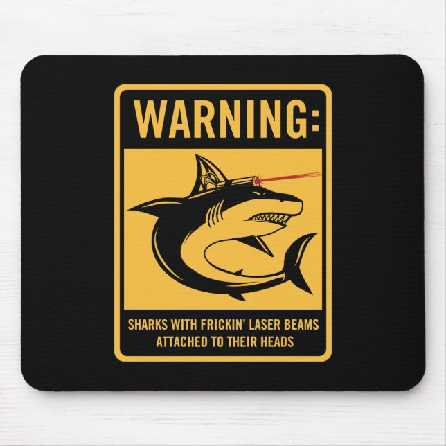 sharks with frickin laser beams attached mouse mat (Front)