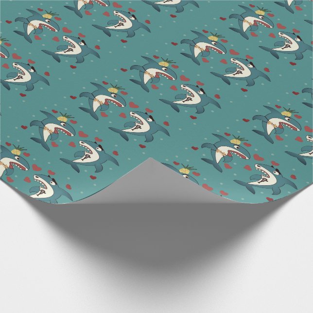 Sharks Wrapping Paper (Corner)