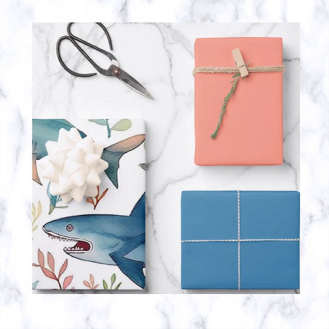 Sharks Wrapping Paper Sheet (Creator Uploaded)