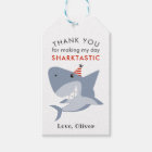 Sharktastic Birthday Party Thank You Favour