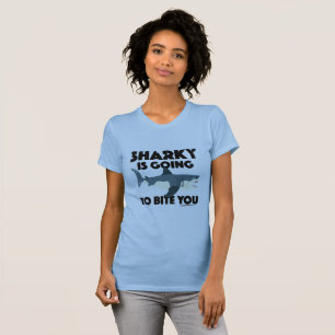 Sharky Is Going To Bite You Design - Women's Bella T-Shirt