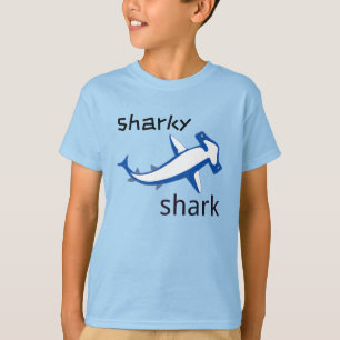 Sharky Shark Light Blue Boys T-Shirt