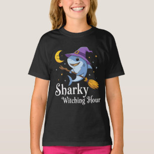 Sharky Witching Hour Halloween Shark T-Shirt
