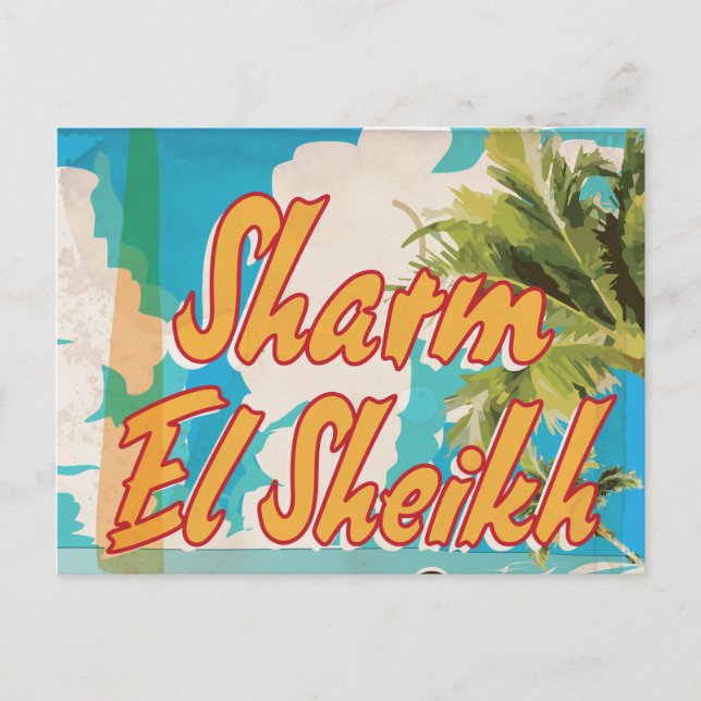 Sharm El Sheikh - Egypt vintage travel post card (Front)