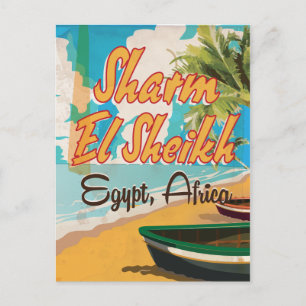 Sharm El Sheikh - Egypt vintage travel poster Postcard