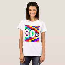 Sharnia’s ‘80s Coloured Background’ T-Shirt