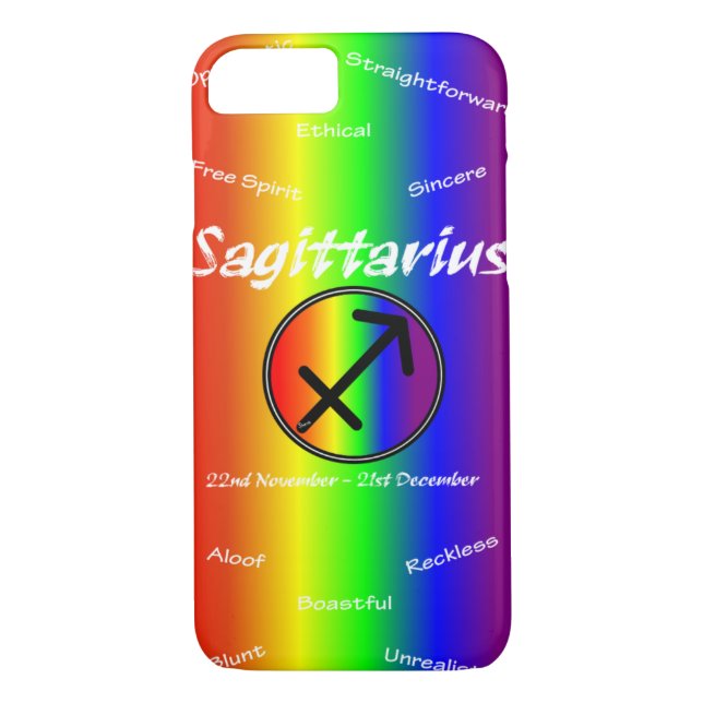 Sharnia Sagittarius Mobile Phone Case (Rainbow) (Back)
