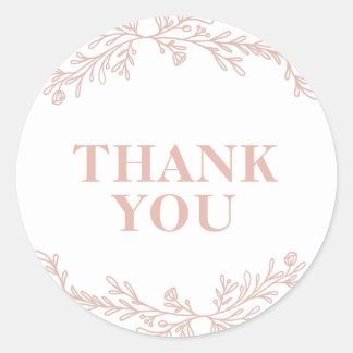 Sharon Classic Modern Elegant Floral Label Sticker