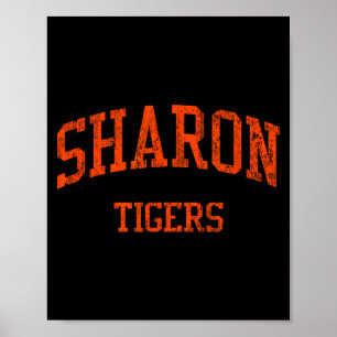 Sharon high school hs sharon pa vintage sports poster
