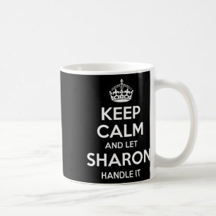 Sharon Keep Calm Personalised Name Funny Birthday  Coffee Mug