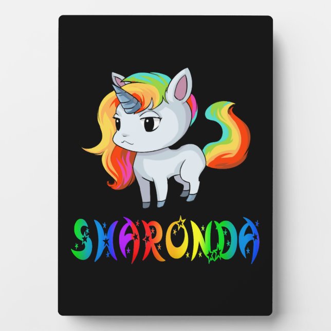 Sharonda Unicorn Plaque (Front)